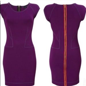 French Connection Purple Bodycon Dress